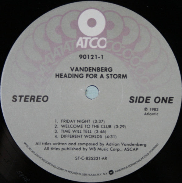 Vandenberg - Heading For A Storm (Vinyl, LP, Album, Stereo) Very Good (VG) / Good Plus (G+)