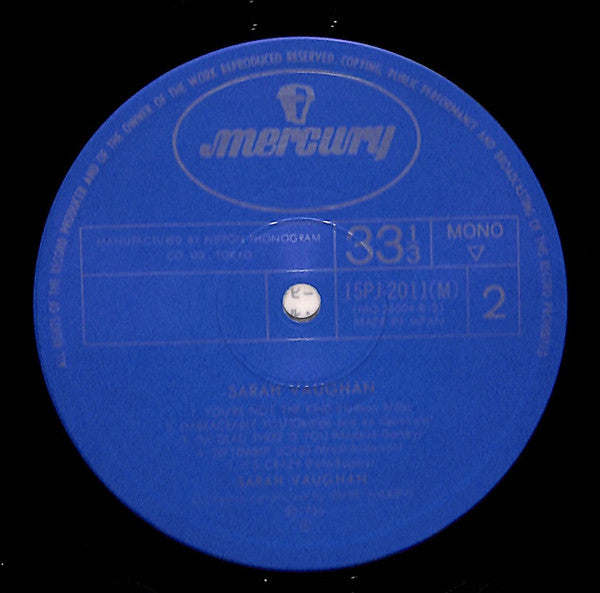 Sarah Vaughan - Sarah Vaughan (Vinyl, LP, Album, Reissue, Mono)