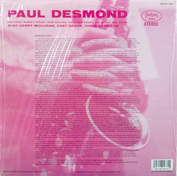 Gerry Mulligan Quartet - Gerry Mulligan/Paul Desmond (Vinyl, LP, Co...