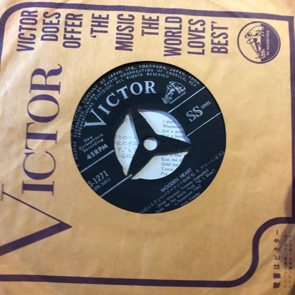 Elvis Presley - Wooden Heart / Pocketful Of Rainbows (Vinyl, 7", Single, 45 RPM) Very Good (VG) / Good Plus (G+)
