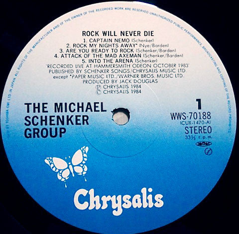 The Michael Schenker Group - Rock Will Never Die (Vinyl, LP, Album)