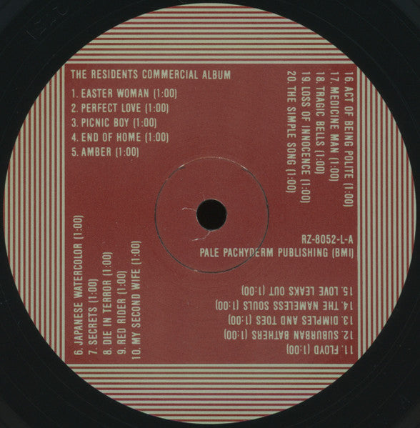 The Residents - Commercial Album (Vinyl, LP, Album, Misprint) Near Mint (NM or M-) / Near Mint (NM or M-)