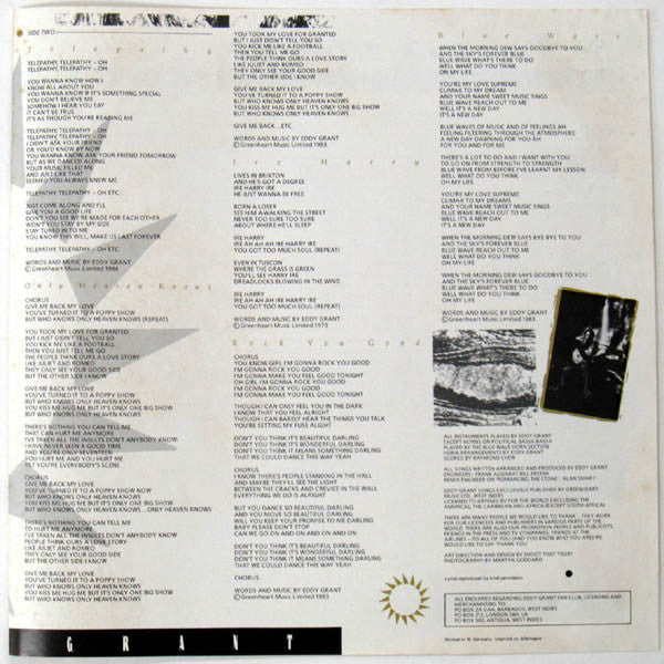 Eddy Grant - Going For Broke (Vinyl, LP, Album) Very Good Plus (VG+) / Very Good Plus (VG+)