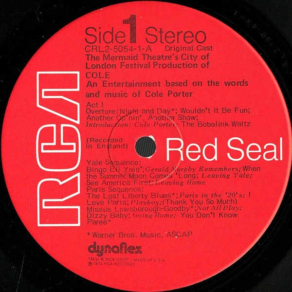 Various - The Mermaid Theatre's Production Of Cole (2xVinyl, LP, Album, Stereo) Very Good Plus (VG+) / Very Good Plus (VG+)