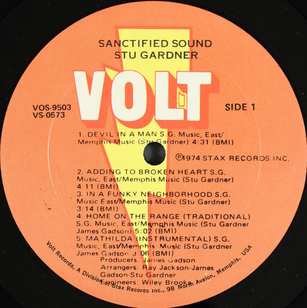 Stu Gardner - And The Sanctified Sound (Vinyl, LP, Album) Good Plus (G+) / Good (G)