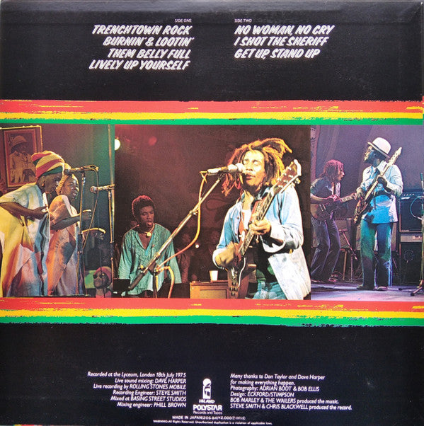 Bob Marley & The Wailers - Live! (Vinyl, LP, Album, Reissue)