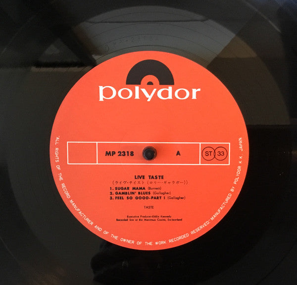 Taste (2) - Live Taste (Vinyl, LP, Album)