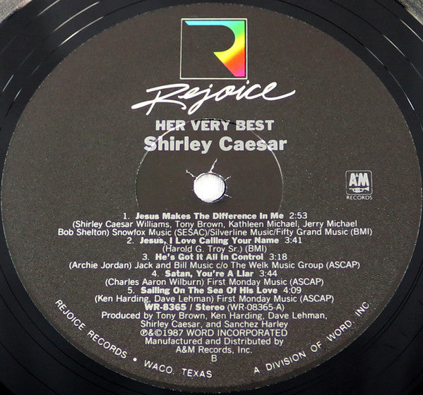 Shirley Caesar - Her Very Best (Vinyl, LP, Compilation) Very Good Plus (VG+) / Near Mint (NM or M-)
