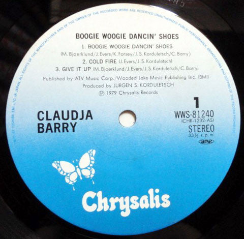 Claudja Barry - Boogie Woogie Dancin' Shoes (Vinyl, LP, Album) Very Good Plus (VG+) / Very Good (VG)
