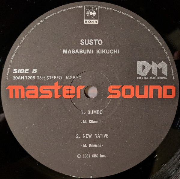 Masabumi Kikuchi - Susto = ススト (Vinyl, LP, Album, Stereo)
