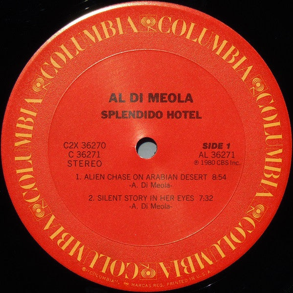Al Di Meola - Splendido Hotel (2xVinyl, LP, Album) Very Good (VG) / Very Good (VG)