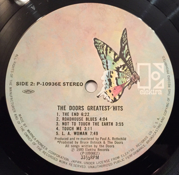 The Doors - Greatest Hits (Vinyl, LP, Compilation, Stereo)
