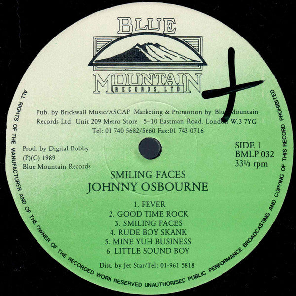 Johnny Osbourne - Smiling Faces (Vinyl, LP) Very Good Plus (VG+) / Very Good Plus (VG+)