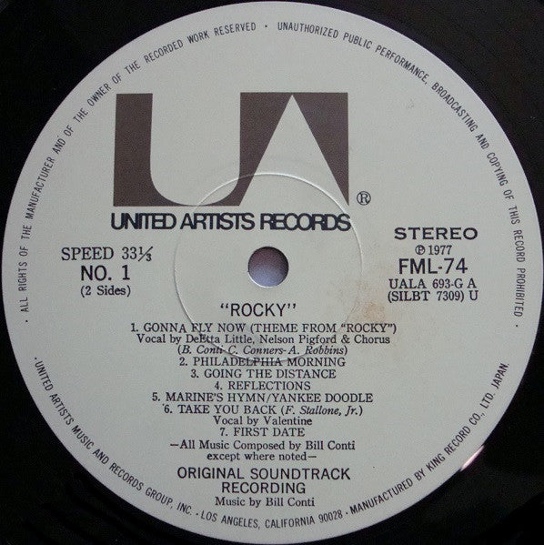 Bill Conti - Rocky - Original Motion Picture Score (Vinyl, LP, Album)