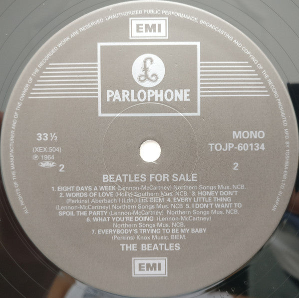 The Beatles - Beatles For Sale (Vinyl, LP, Album, Mono, Reissue, Remastered) Very Good Plus (VG+) / Very Good Plus (VG+)