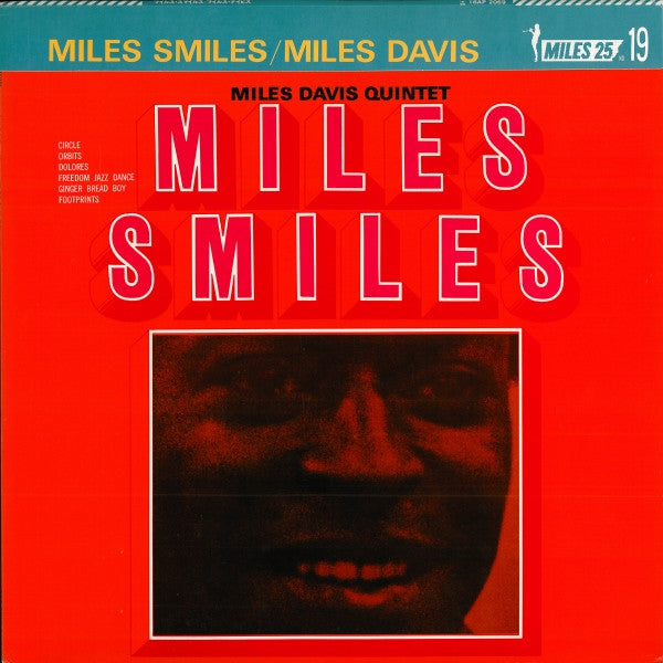 The Miles Davis Quintet - Miles Smiles (Vinyl, LP, Album, Reissue, Stereo) Very Good (VG) / Very Good Plus (VG+)