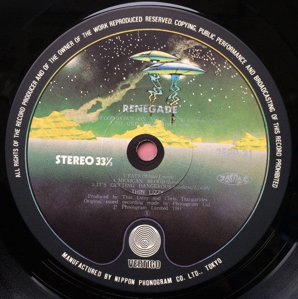 Thin Lizzy - Renegade (Vinyl, LP, Album) Very Good Plus (VG+) / Very Good Plus (VG+)