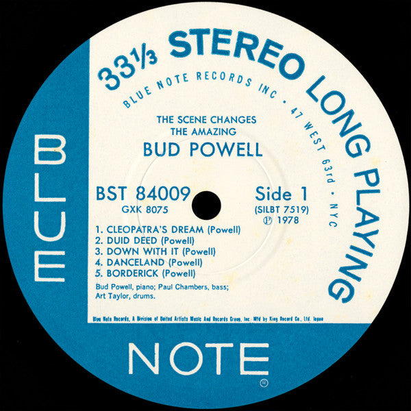 Bud Powell - The Scene Changes, Vol. 5 (Vinyl, LP, Album, Stereo, Reissue) Very Good Plus (VG+) / Very Good Plus (VG+)