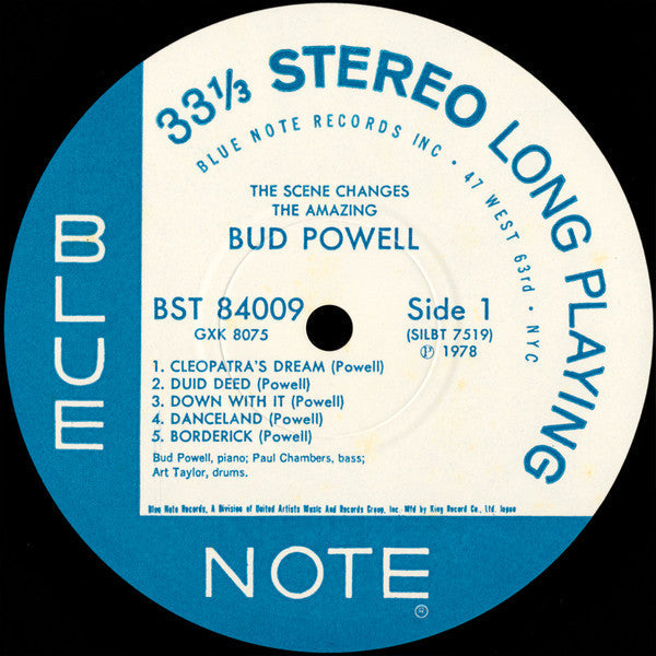 Bud Powell - The Scene Changes, Vol. 5 (LP, Album, Stereo, Reissue) - Near Mint (NM or M-) / Very Good (VG)