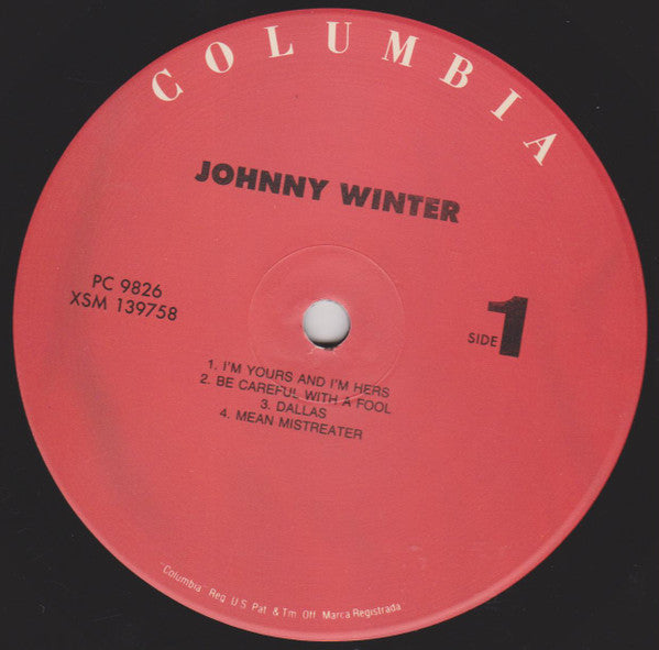 Johnny Winter - Johnny Winter (Vinyl, LP, Album, Reissue) Very Good (VG) / Very Good Plus (VG+)