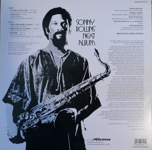 Sonny Rollins - Next Album (Vinyl, LP, Album, Reissue, Stereo)