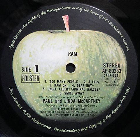 Paul & Linda McCartney - Ram (Vinyl, LP, Album, Reissue)