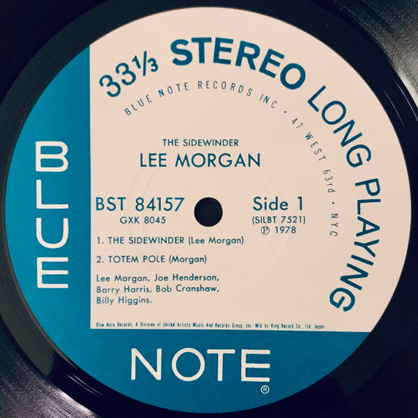 Lee Morgan - The Sidewinder (Vinyl, LP, Album, Stereo, Reissue)