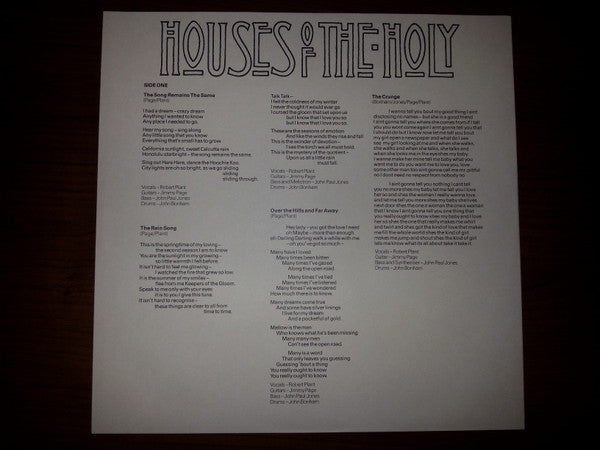 Led Zeppelin - Houses Of The Holy (Vinyl, LP, Album, Reissue)