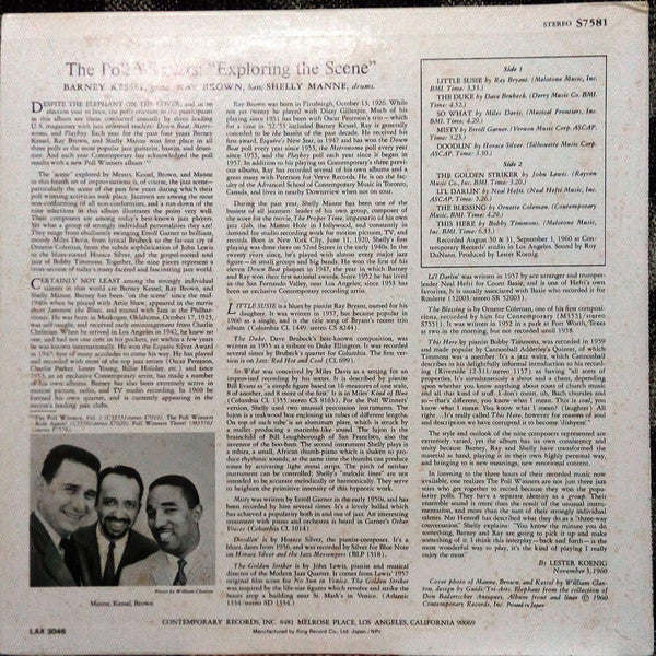 The Poll Winners - The Poll Winners Exploring The Scene (Vinyl, LP, Album, Limited Edition, Reissue, Stereo) Very Good Plus (VG+) / Very Good (VG)