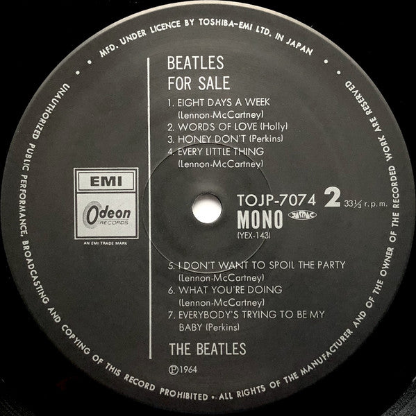 The Beatles - Beatles For Sale (Vinyl, LP, Album, Limited Edition, ...