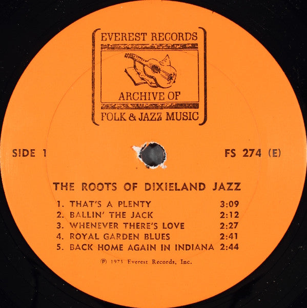 Various - The Roots Of Dixieland Jazz (Vinyl, LP, Compilation, Stereo) Very Good Plus (VG+) / Very Good (VG)
