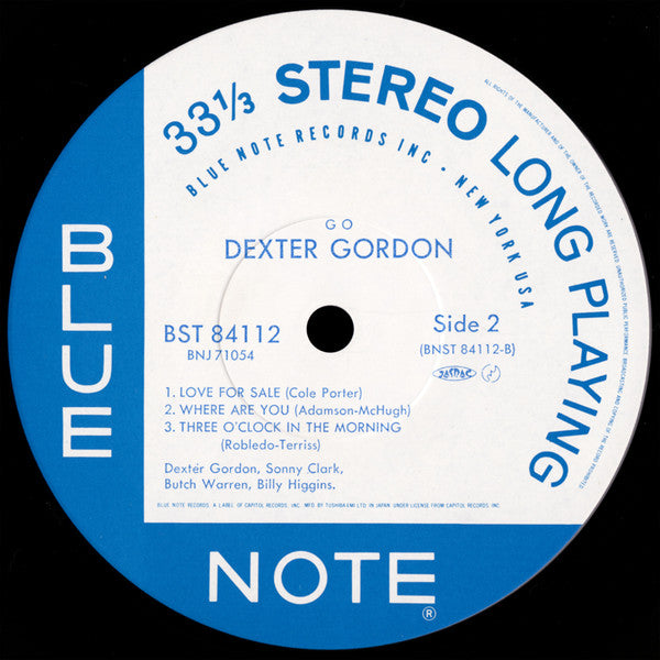 Dexter Gordon - Go! (Vinyl, LP, Album, Stereo, Reissue) Very Good Plus (VG+) / Very Good (VG)