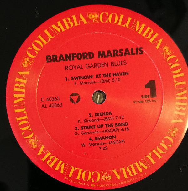 Branford Marsalis - Royal Garden Blues (Vinyl, LP, Album) Good Plus (G+) / Very Good (VG)