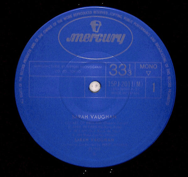 Sarah Vaughan - Sarah Vaughan (Vinyl, LP, Album, Reissue, Mono)