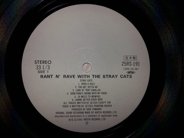 Stray Cats - Rant N' Rave (Vinyl, LP, Album, Promo) Near Mint (NM or M-) / Very Good Plus (VG+)