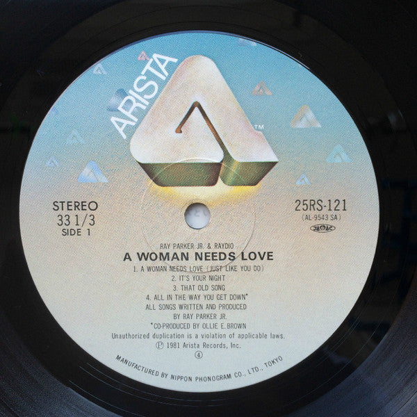 Raydio - A Woman Needs Love (Vinyl, LP, Album)