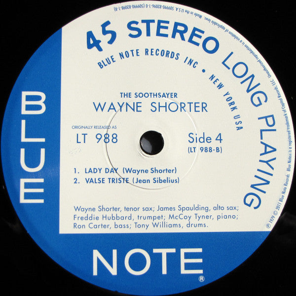 Wayne Shorter - The Soothsayer (2xVinyl, LP, 45 RPM, Album, Limited Edition, Reissue) Very Good Plus (VG+) / Near Mint (NM or M-)