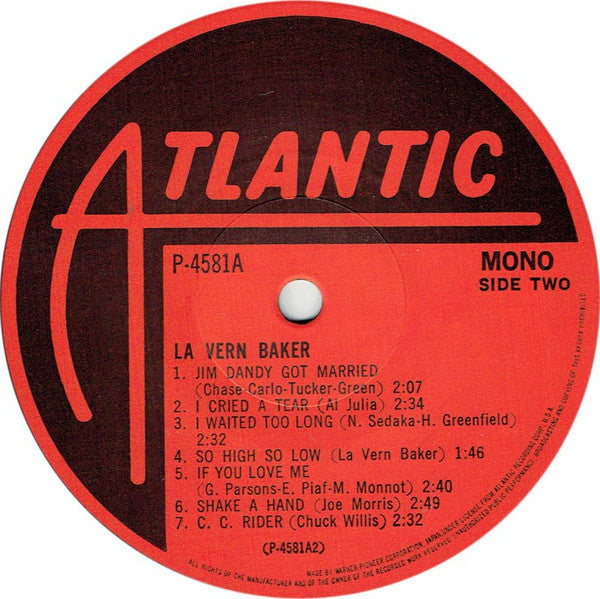 LaVern Baker - LaVern Baker (Vinyl, LP, Album, Compilation) Very Good (VG) / Very Good (VG)