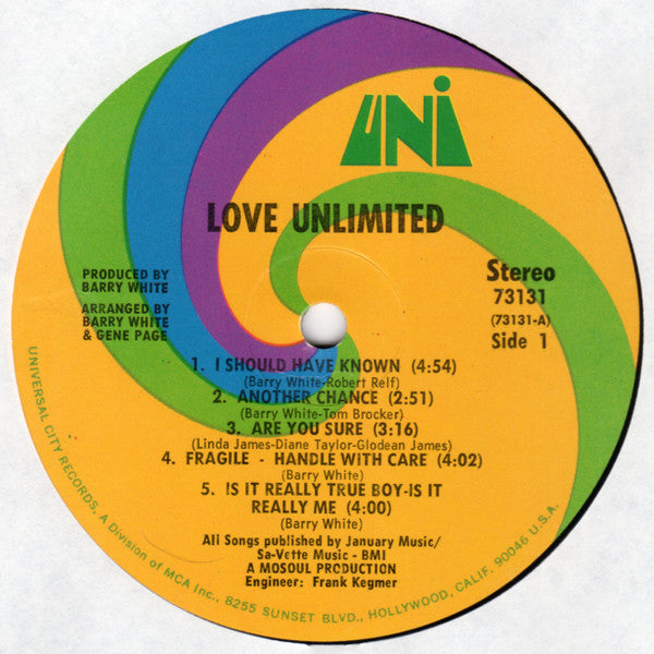 Love Unlimited - From A Girl's Point Of View We Give To You... Love Unlimited (Vinyl, LP, Album, Partially Mixed) Good Plus (G+) / Good Plus (G+)