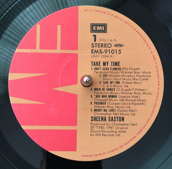Sheena Easton - Take My Time (Vinyl, LP, Album)