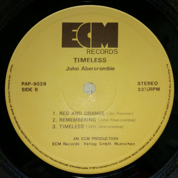John Abercrombie - Timeless (Vinyl, LP, Album)