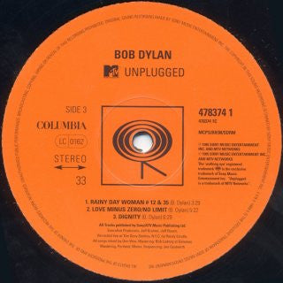 Bob Dylan - MTV Unplugged (2xVinyl, LP, Album, Limited Edition, Stereo) Near Mint (NM or M-) / Near Mint (NM or M-)