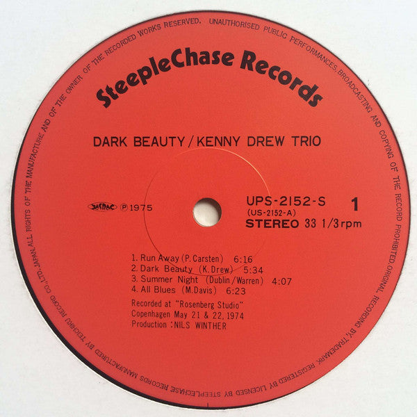 The Kenny Drew Trio - Dark Beauty (Vinyl, LP, Album, Stereo)