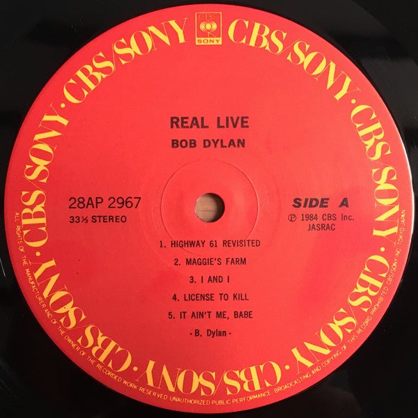 Bob Dylan - Real Live (Vinyl, LP, Album)