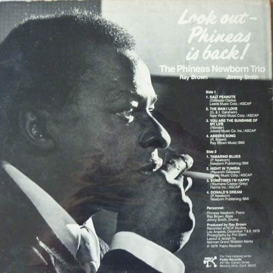 Phineas Newborn Trio - Look Out - Phineas Is Back! (Vinyl, LP, Album, Stereo) Very Good Plus (VG+) / Very Good (VG)