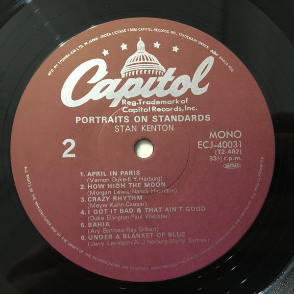 Stan Kenton - Portraits On Standards (Vinyl, LP, Album, Reissue) Very Good Plus (VG+) / Very Good (VG)