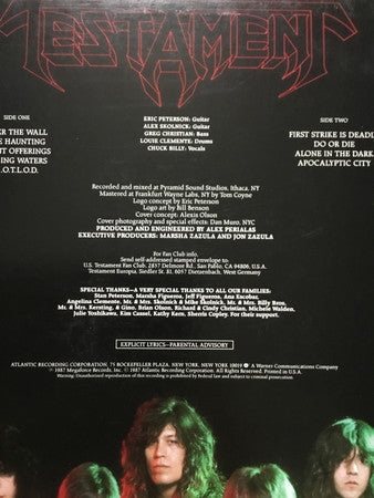 Testament (2) - The Legacy (Vinyl, LP, Album) Near Mint (NM or M-) / Very Good Plus (VG+)