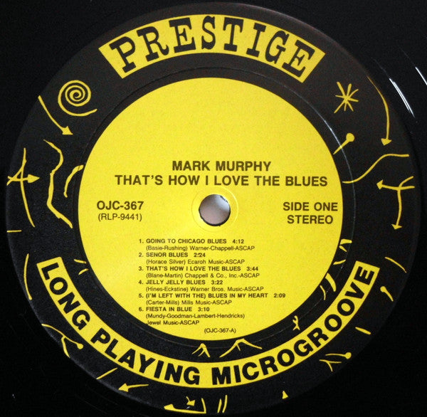 Mark Murphy - That's How I Love The Blues! (Vinyl, LP, Album, Reissue, Remastered) Very Good Plus (VG+) / Good Plus (G+)