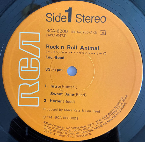Lou Reed - Rock N Roll Animal (Vinyl, LP, Album)