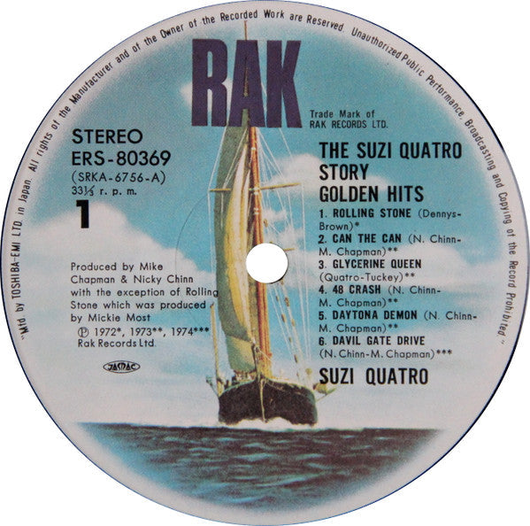 Suzi Quatro - The Suzi Quatro Story - Golden Hits (Vinyl, LP, Compi...